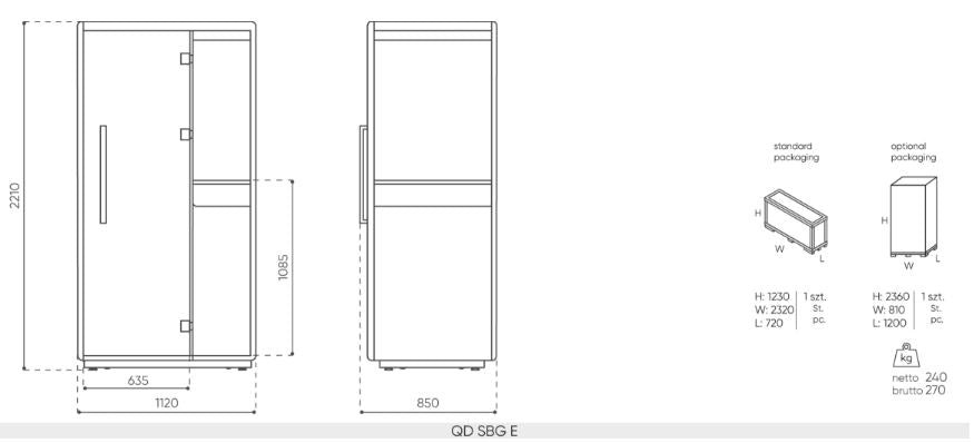 Cabina ufficio Phone booth_Cabina telefonica inosnorizzata con purificatore d&